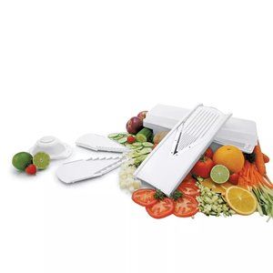 7 Pc. V-Prep Mandoline Slicer with German Surgical Grade Stainless Steel  Blade